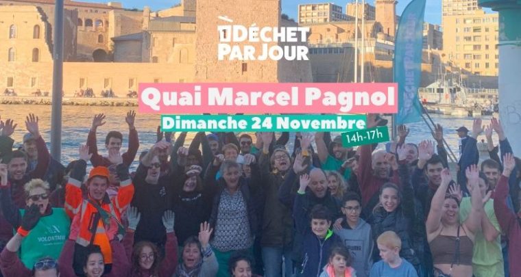 CleanUp 1 Déchet par Jour Quai Marcel Pagnol